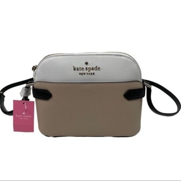 Kate Spade Staci Colorblock DomeCrossbody Bag in Warm Beige Multi NWT - Picture 4 of 14
